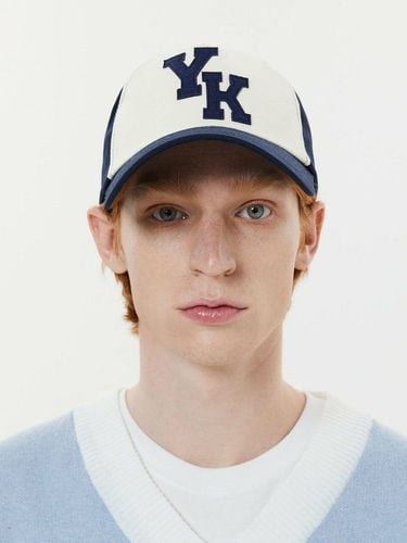 YK Applique Two Tone Ball Cap_Navy - WAIKEI - Modalova