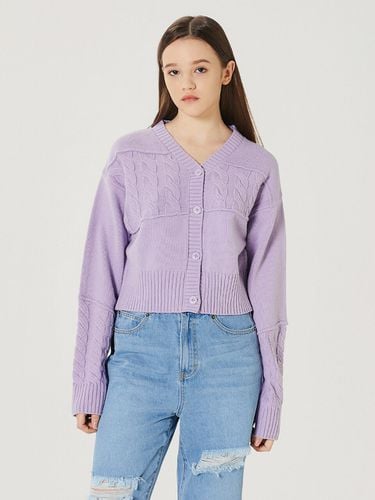 Cable Cropped Cardigan - MARKM - Modalova