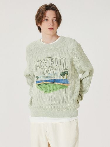 Joyful Graphic Mesh Sweater - MARKM - Modalova