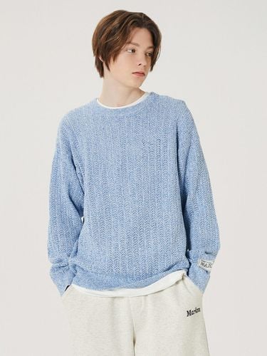 Natural Mesh Sweater - Blue - MARKM - Modalova