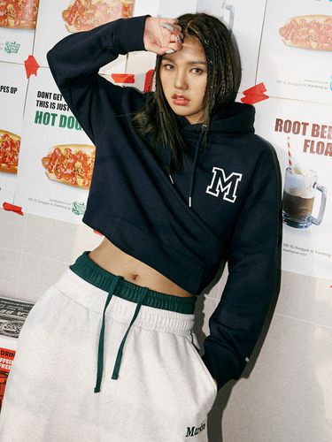 M Point Hoodie - Navy - MARKM - Modalova