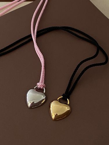 Opinio Heart Long Necklace - more jude - Modalova