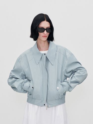 Elasticated Hem Bomber Jumper - RE RHEE - Modalova