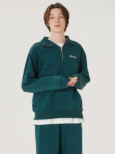 Half Zip Sweatshirt - Dark Green - MARKM - Modalova