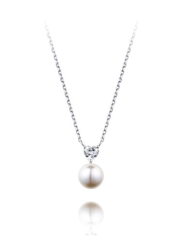 Silver Pearl Necklace H0152 - STONEHENgE - Modalova