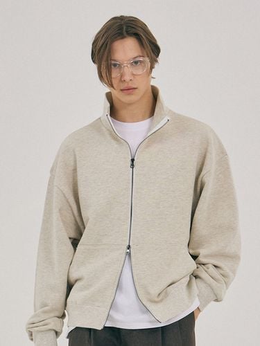 Vertical Needlework Full Zip Sweatshirt - mellurbane - Modalova