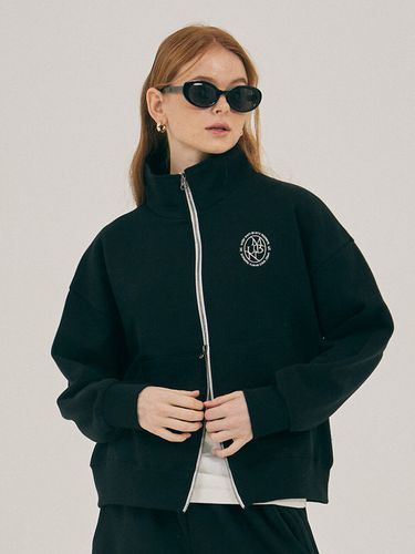 Vertical Needlework Full Zip Sweatshirt - mellurbane - Modalova