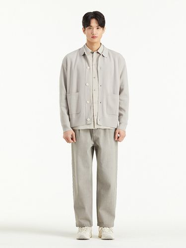 Thierry Open Cardigan _ Grey - T.I FOR MEN - Modalova