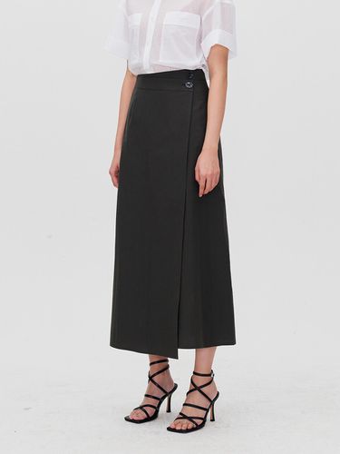 Asymmetrical Wrap Midi Skirt - RE RHEE - Modalova