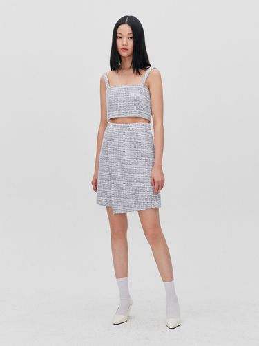 Wrapped Midi Tweed Skirt - RE RHEE - Modalova