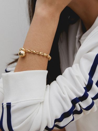 Layer Chain Ball Bracelet_Gold - MIDNIGHT MOMENT - Modalova