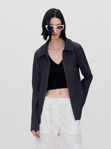 Plisse Zipped Jacket - RE RHEE - Modalova