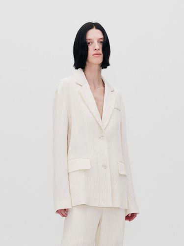 Single Breasted Pleated Jacket - RE RHEE - Modalova