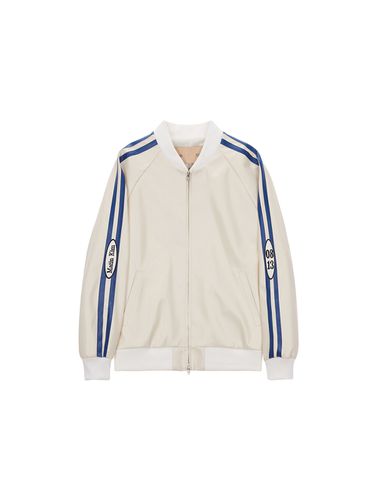 Faux Leather Stadium Jumper - Matin Kim - Modalova