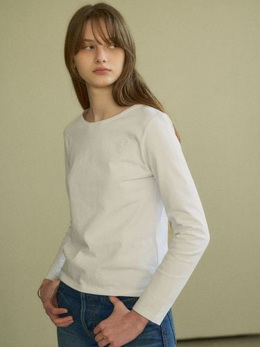 Boat Neck T-shirt _ White - Siyazu - Modalova