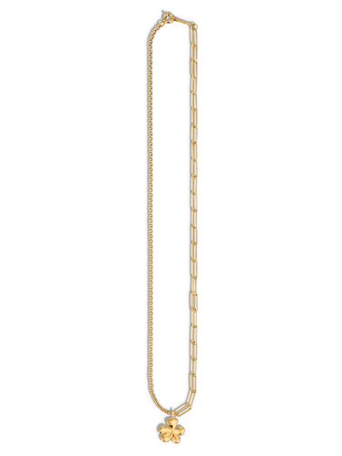 Silver] Primavera Mix Clip Chain Necklace_1 - OVT - Modalova