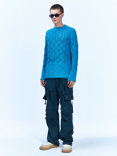 Guela Net Crew Neck Sweater (Blue) - ADSB ANDERSSON BELL for MEN - Modalova