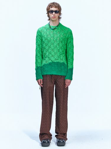 Guela Net Crew Neck Sweater (Green) - ADSB ANDERSSON BELL for MEN - Modalova