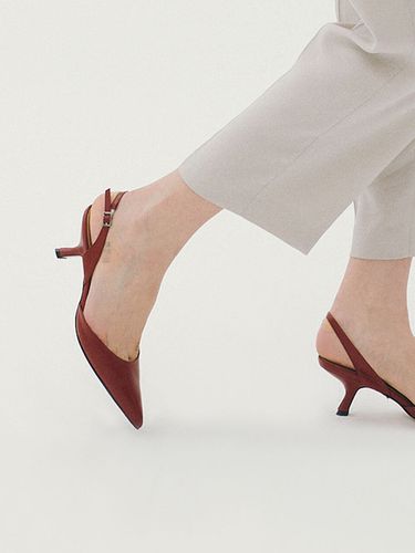 Coppia Slingback Pumps_Ruby Brown - CHAUSSURE LAPIN - Modalova