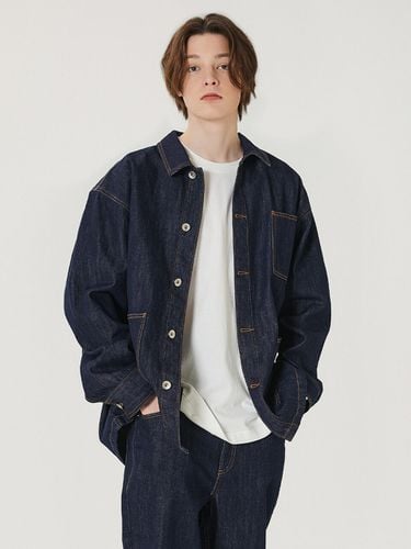 Out Pocket Denim Jacket - Indigo - MARKM - Modalova