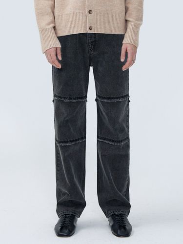 Straight-Leg Cut Out Jeans _ Black - MARTINPLAN - Modalova