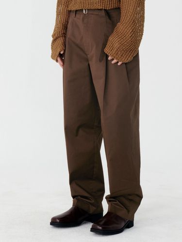 Wide-Leg High Set-Up Pants _ Brown - MARTINPLAN - Modalova