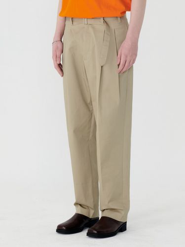 Wide-Leg High Set-Up Pants _ Beige - MARTINPLAN - Modalova