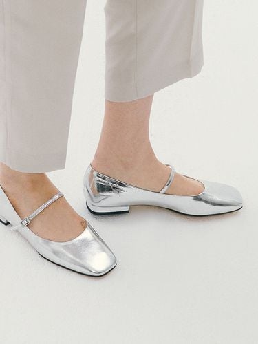 Limpa Maryjane Flat Shoes_Silver - CHAUSSURE LAPIN - Modalova