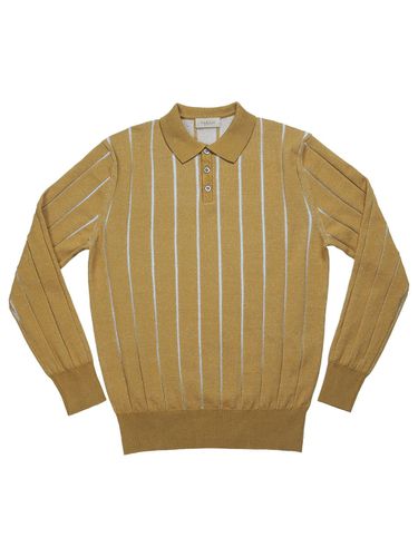 Reverse Combination Polo Knit Pullover [] - SORTIE - Modalova