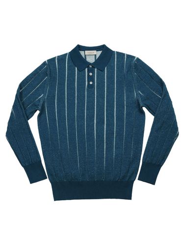 Reverse Combination Polo Knit Pullover [] - SORTIE - Modalova