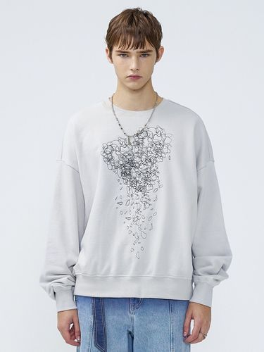 Scribble Embroidered Sweatshirt - MARTINPLAN - Modalova