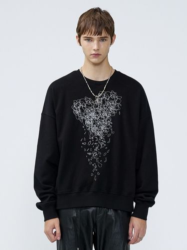 Scribble Embroidered Sweatshirt - MARTINPLAN - Modalova