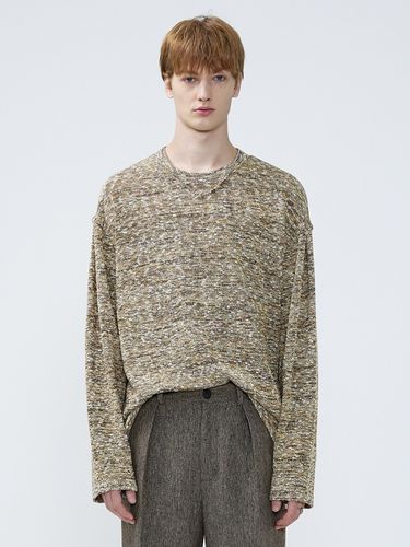 Color Mix Boucle Knitted Long Sleeve - MARTINPLAN - Modalova