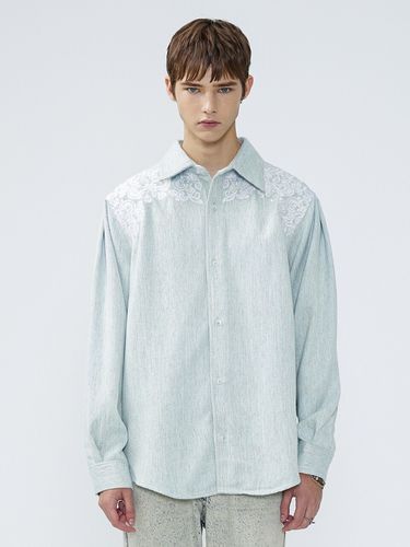 Pleated Detail Shirt Mint - MARTINPLAN - Modalova