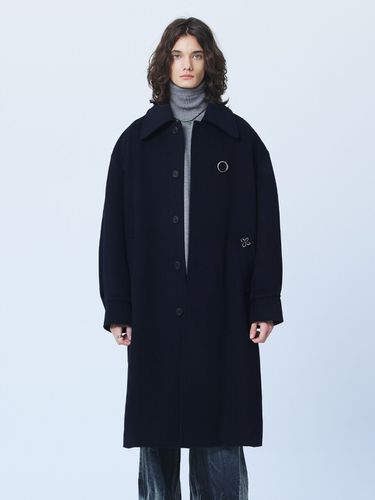 Alpha Balmacaan Coat_Navy - MARTINPLAN - Modalova