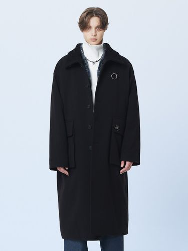 British High Neck Long Coat_Black - MARTINPLAN - Modalova