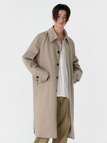 Belted Balmacaan Trench Coat_Beige - MARTINPLAN - Modalova