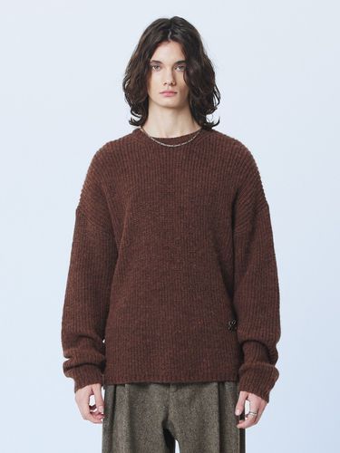 Hera Patch Knit - Orange Brown - MARTINPLAN - Modalova