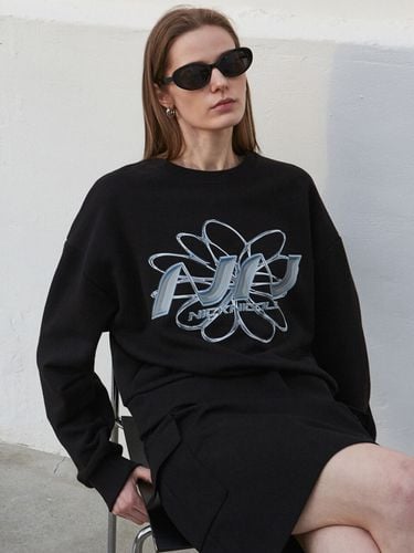 Steel Stylish Logo Sweatshirt_Black - NICK&NICOLE - Modalova