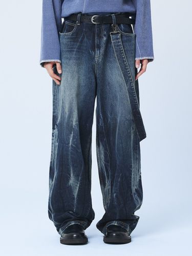 Billowy Gradation Denim Jeans () - MARTINPLAN - Modalova