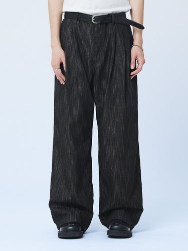 Vertical Slap Denim Pants (Black) - MARTINPLAN - Modalova