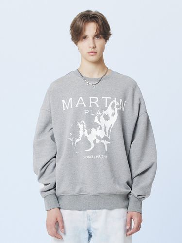 Sweatshirt Martin Wolf (Grey) - MARTINPLAN - Modalova