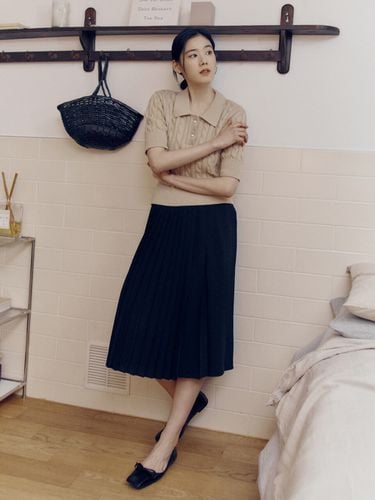 Pleats Wrap Skirt_Black - NILBY P - Modalova