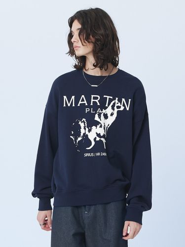 Sweatshirt Martin Wolf (Navy) - MARTINPLAN - Modalova