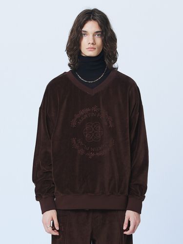 Set-up Velvet Sweatshirt (Brown) - MARTINPLAN - Modalova