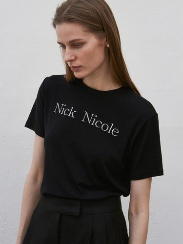 Classic Logo Shirt_Black - NICK&NICOLE - Modalova