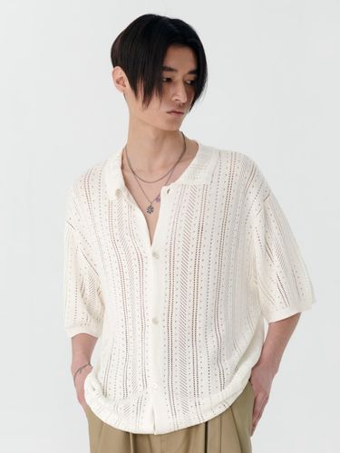 Pointelle-Knit Short-Sleeve Shirt IV - MARTINPLAN - Modalova