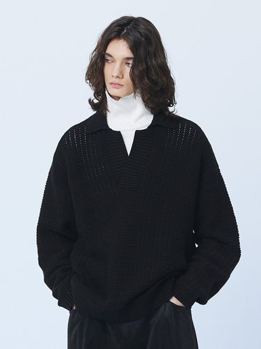 Roses Knitted Shirt _ Black - MARTINPLAN - Modalova