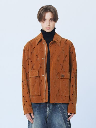 Loble Punch Suede Jacket _ - MARTINPLAN - Modalova