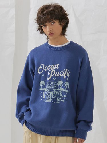 Jeep Penguin Jaquard Knit Top_Deep Blue - Ocean Pacific - Modalova